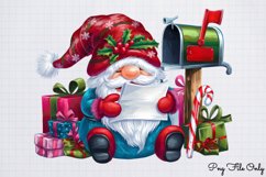 Christmas Festive gnome clipart Bundle PNG Product Image 5