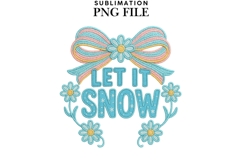 Let it snow png design for T-shirts Product Image 1