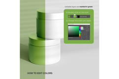 Plastic Cream Jar - PSD Mockup Product Image 4