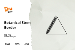 Botanical Stem Border Frame Product Image 1