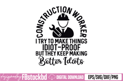 Funny Construction Design For Men Dad Construction Worker Product Image 1