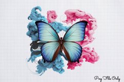 Smoke Butterflies Clipart PNG Product Image 1