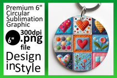 Creative Round Design Coaster Artwork , Patchwork Product Image 1