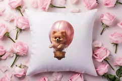 Cute Valentine Pomeranian Puppy, Valentines Clipart Product Image 4