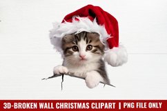 3D Broken Wal Christmas Clipart PNG Product Image 1