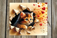 Valentine animals | 4 cat Skinny tumbler designs Product Image 4