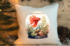Pets Love Christmas Watercolor Clipart, Christmas PNG Product Image 4