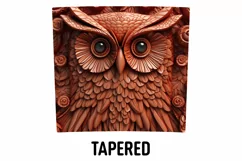 3D Owl Tumbler Sublimation Wrap | 3D Tumbler wrap Product Image 3