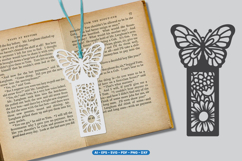 Butterfly Bookmark Papercut - Bookmark SVG Product Image 1
