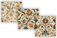 Medieval Seamless Digital Paper Pack, Vintage Heraldic Product Image 4