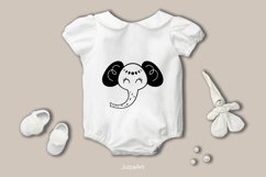 Boho clipart, Bohemian svg, Newborn clipart, Boho baby svg Product Image 4