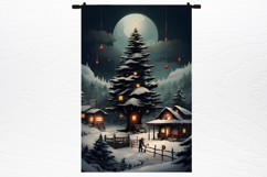 Black Red Christmas Sublimation PNG Product Image 4