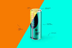 Slim 250ml Aluminium Can Mockup Product Image 4