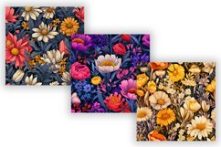 Abstracts Wildflowers Seamless Floral Pattern Set | JPG Product Image 4