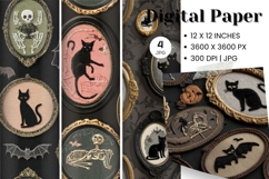 Halloween Pattern Background Scare Horror Ghost Wallpaper_1 Product Image 1