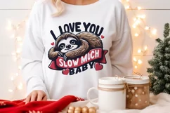 I love you slow much baby Sublimation PNG. Product Image 4