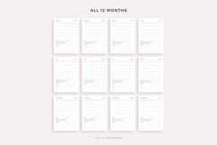 2030 Monthly Planner, Printable &amp; Fillable, A4/Letter Size Product Image 4