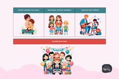 Special Bonds: Parent-Child Moments Clipart Bundle Product Image 4