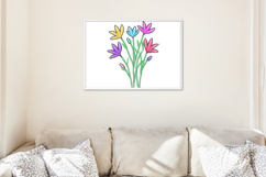Colorful Tulip Garden Embroidery Design Product Image 4