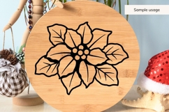 Hand Drawn Poinsettia SVG Product Image 4