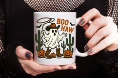 Boo Haw Halloween Png, Halloween Cowboy Ghost Western Png. Product Image 4