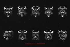 10 Bundle Dark Art Panther Horn Beast Tiger Big Cat Tiger Product Image 6