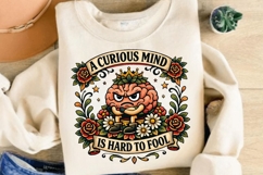 A Curious Mind Is Hard To Fool Funny Smart Brain Shirt Product Image 4
