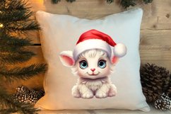 Christmas Farm Animal Peeking Clipart Sublimation Product Image 4