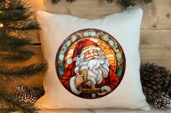 Stained Glass Painting Of Santa Clipart Sublimation Product Image 4