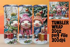 STYLISH 20oz Sublimation Design , Cute Xmas Product Image 1