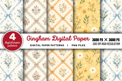 Gingham Digital Paper Backgrounds PNG Product Image 1