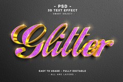 5 pack 3d glitter colors text style effect vol.4 Product Image 3