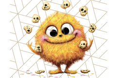 Quirky Monster Clipart PNG, Funny Spooky Creatures Product Image 4