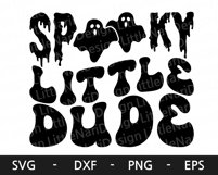 Spooky Little Dude svg, Toddler Halloween svg, Retro svg Product Image 5