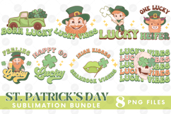 Happy St Patrick&#039;s Day PNG DTF Irish Lucky Beer Bundle Set Product Image 1