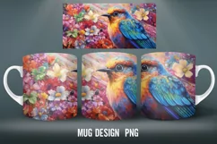Bird of Eden Mug Wrap Sublimation Designs|Colorful Product Image 2