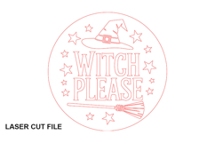 Witch Please Laser Cut File SVG Product Image 3