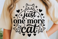 Just One More Cat Svg, Funny Cat Mom Svg, Cat Lover Svg. Product Image 5