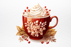 Christmas Hot Cocoa Cup Sublimation PNG Product Image 3