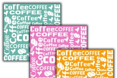 coffee digital papers, Coffee pattern, Coffee background Product Image 3