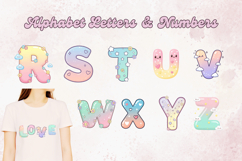 Cute Pastel Alphabet Letters &amp; Numbers,Kawaii Floral Heart Product Image 4
