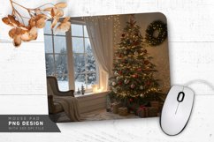 Holiday Room with Snowstorm Mouse Pad PNG Design Product Image 1