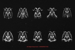 10 Bundle Dark Art Baphomet Monster Satanic Creature Goat Product Image 6