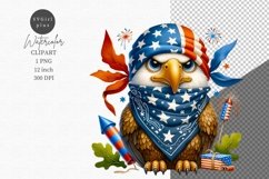 Patriotic clipart, Eagle clipart, America sublimation Product Image 1