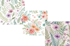 Cottagecore Floral Digital Papers Set, Vintage Pastel Product Image 10