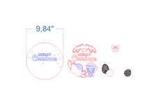 Merry Christmas Sign SVG laser cut files for Glowforge Product Image 4