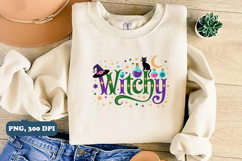 Whimsical Witchy Clipart PNG Design, Halloween PNG Product Image 4