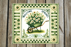 Vintage Spring | 4 Skinny tumbler Sublimation designs P Product Image 4