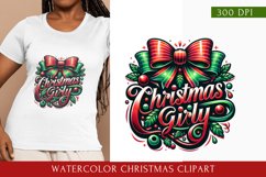 watercolor christmas clipart, christmas png Product Image 1