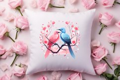 Breeds of Valentine Kissing Birds, Valentine's Day Clipart Product Image 4